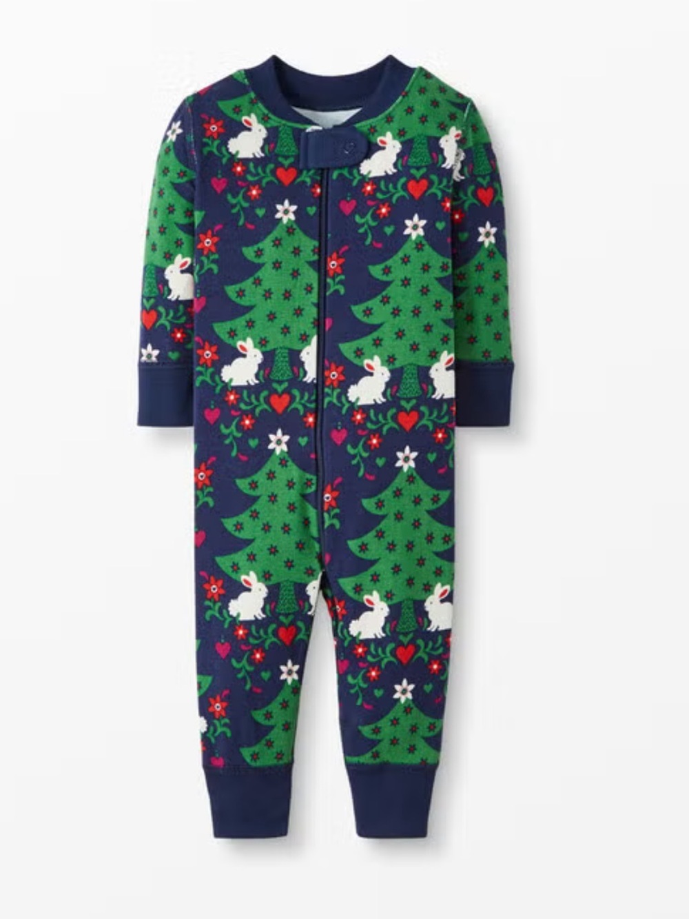 HANNA ANDERSSON Night Night Sleeper In Organic Cotton Forest Festivities